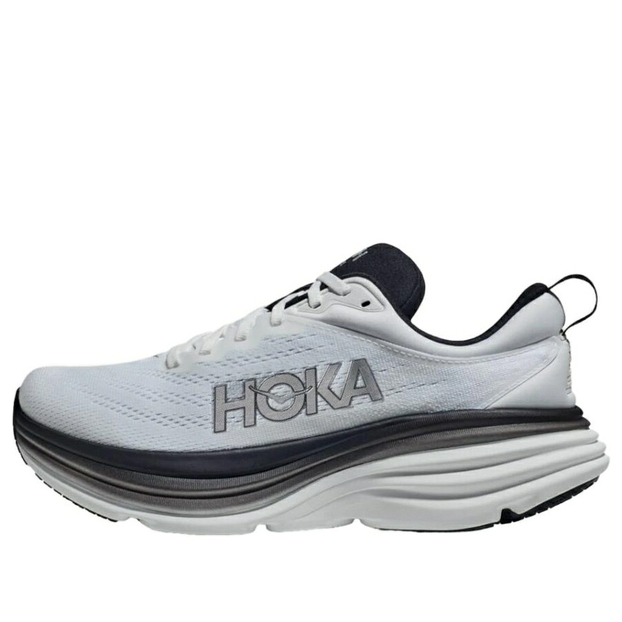 ホカオネオネ 白いこと 白いこと 黒いこと 黒いこと \u0027WHITE BLACK\u0027 スニーカー メンズ HOKA ONE ONE HOKA ONE BONDI 8 1123202-WBLC / WHITE BLACK