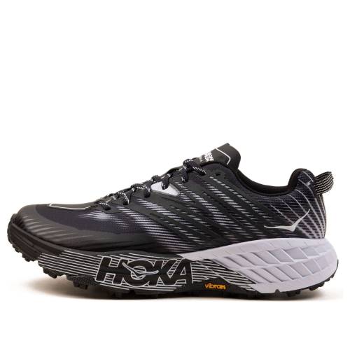 ホカオネオネ 黒いこと 黒いこと \u0027BLACK WHITE\u0027 スニーカー メンズ HOKA ONE ONE HOKA ONE SPEEDGOAT 4 1106525-BWHT / BLACK WHIITE