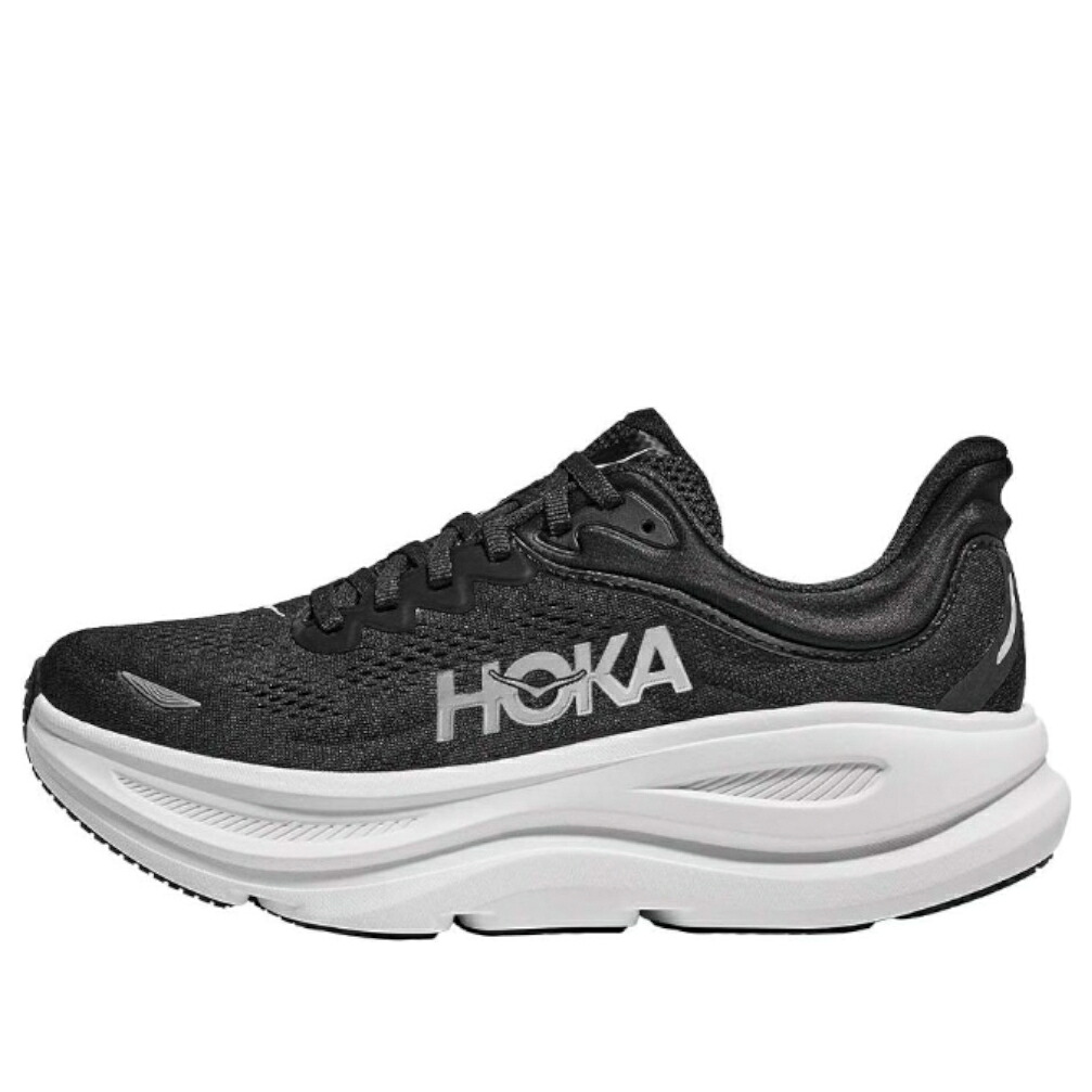 ホカオネオネ 黒いこと 黒いこと 白いこと 白いこと \u0027BLACK WHITE\u0027 スニーカー メンズ HOKA ONE ONE HOKA ONE BONDI 9 WIDE 1162013-BWHT / BLACK WHITE