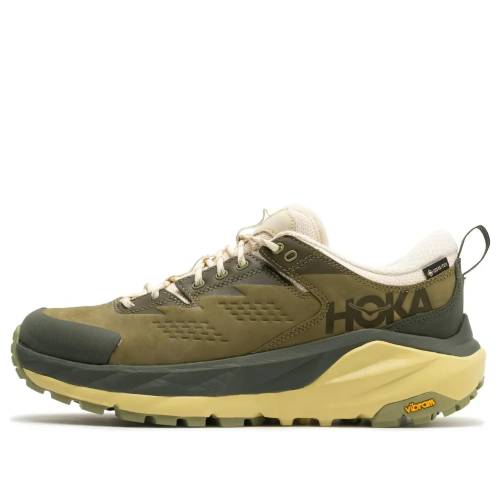 ホカオネオネ オリーブ 緑 グリーン 黄色 イエロー 'FENNEL EGGNOG' スニーカー メンズ HOKA ONE ONE HOKA ONE KAHA LOW GTX 1123114-FNN / OLIVE GREEN GEEN YELLOW 45,240円