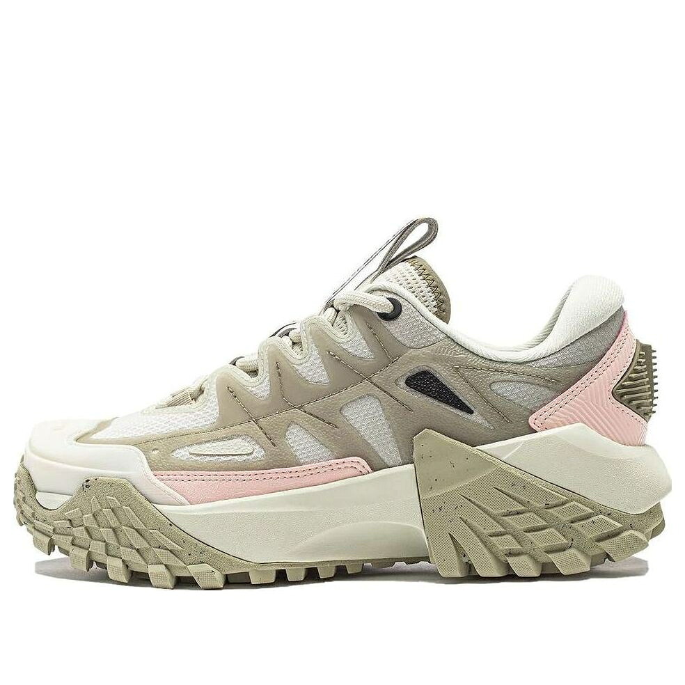 リーニン 緑 緑であること ベージュ さくら色 \u0027BEIGE PINK\u0027 スニーカー レディース LI-NING (WMNS) CF LINCHUAN GREEN AGLT162-2 / BEIGE GREEN PINK
