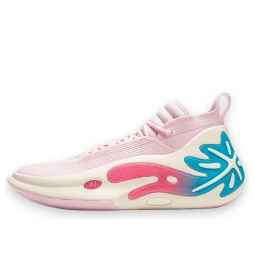 リーニン ウェイド ピンク 白色 ホワイト 青色 ブルー OUTH COAST スニーカー メンズ LI-NING WAY OF WADE 11 ABAU049-32 / PINK WHITE BLUE