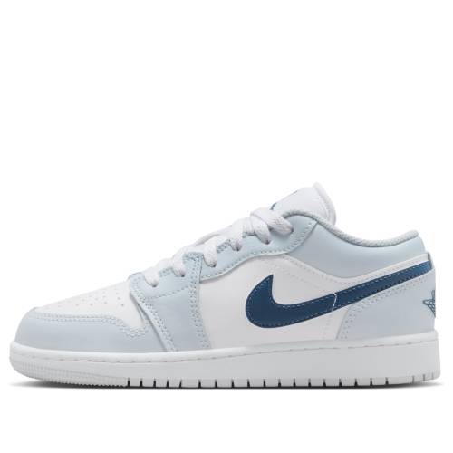 ナイキ ジョーダン オーラ 白色 ホワイト 青色 ブルー 'WHITE BLUE' ジュニア キッズ JORDAN (GS) AIR 1 LOW AURA SQUADRON 553560-104 / WHITE AURA SQUADRON BLUE ベビー マタニティ スニーカー|スニケス