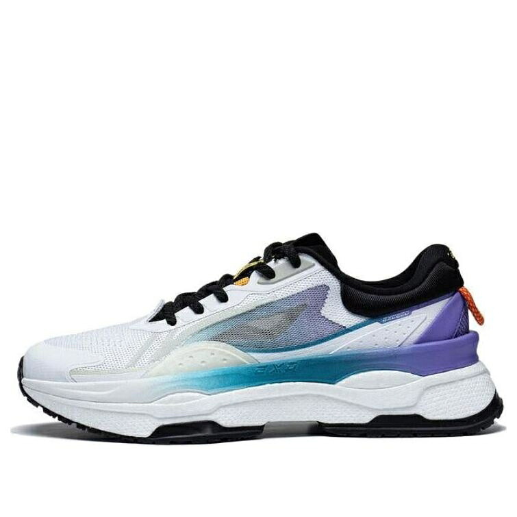 リーニン 青色 ブルー 白色 ホワイト 紫 パープル 'WHITE PURPLE' スニーカー メンズ LI-NING EXCEED 7 BLUE AGLT091-5 / WHITE BLUE PURPLE
