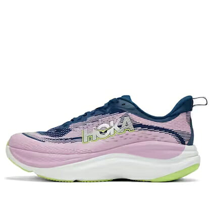 ホカオネオネ ピンク 紺色 ネイビー 白色 ホワイト 'MIDNIGHT TWILIGHT' スニーカー レディース HOKA ONE ONE (WMNS) HOKA ONE SKYFLOW PINK 1155113-MTW / PINK NAVY WHITE