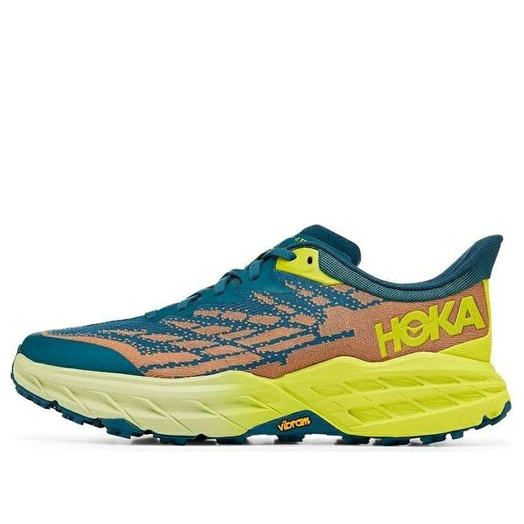 ホカオネオネ 青色 ブルー 'BLUE CORAL' スニーカー メンズ HOKA ONE ONE HOKA ONE SPEEDGOAT 5 2E WIDE 1123159-BCEP / BLUE CORAL EVENING PRIMROSE