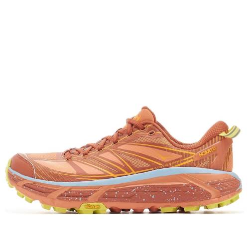 ホカオネオネ す早さ 橙 オレンジ色 黄味がかった 黄色 \u0027RED BROWN\u0027 スニーカー メンズ HOKA ONE ONE HOKA ONE MAFATE SPEED 2 1126851-BCR / ORANGE YELLOW