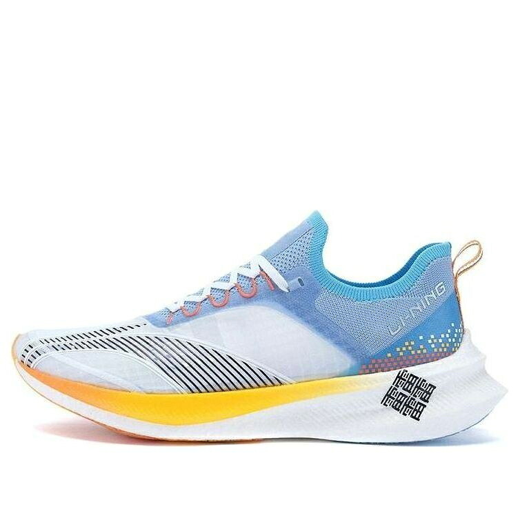 リーニン 青み 青色 白いこと 白いこと 黄味がかった 黄色 \u0027WHITE YELLOW\u0027 スニーカー メンズ LI-NING FEIDIAN CHALLENGER BLUE ARMR011-6 / WHITE BLUE YELLOW