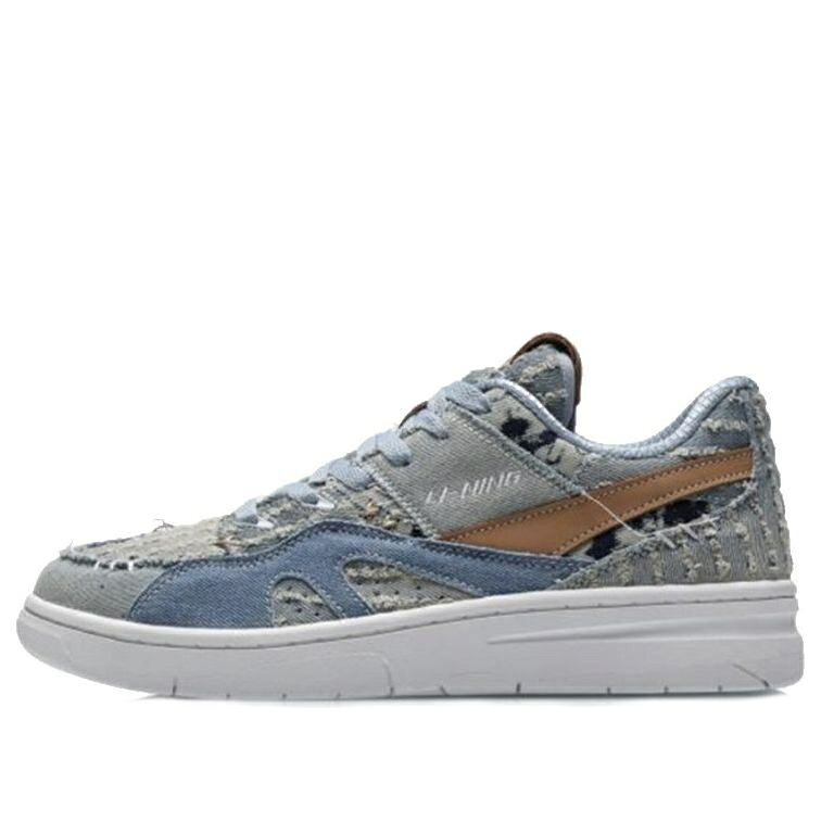 リーニン 晴れ晴れしい 青碧 青碧 白いこと 白いこと \u0027BLUE JEANS\u0027 スニーカー メンズ LI-NING 937 DELUXE LOW AGBR049-3 / BLUE WHITE
