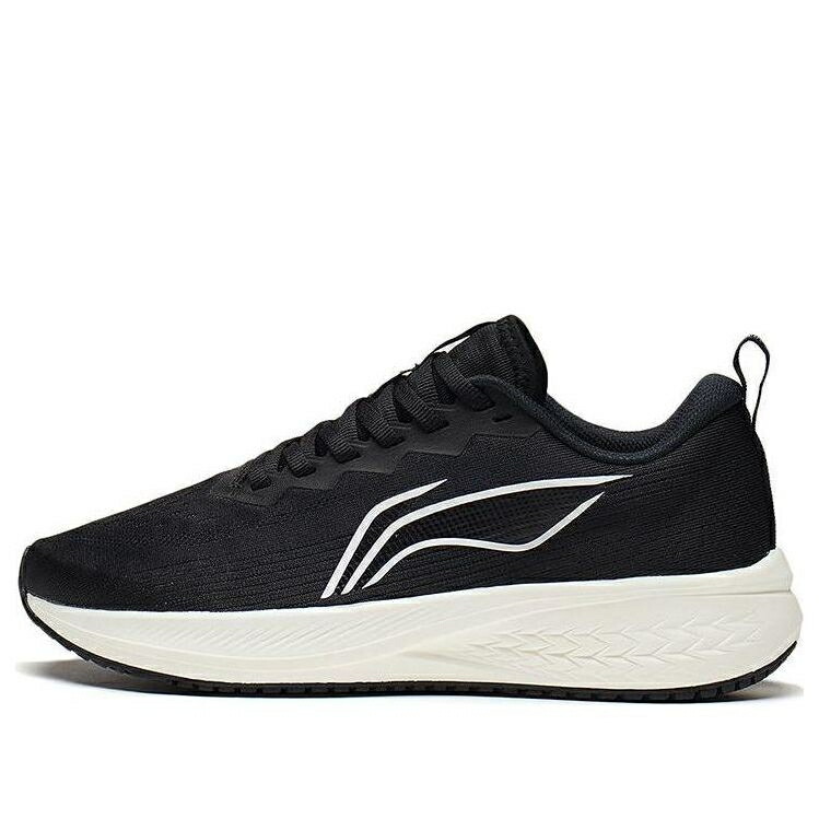 リーニン 黒色 ブラック 白色 ホワイト 'BLACK WHITE' スニーカー メンズ LI-NING DARK HORSE 6 ARMT015-3 / BLACK WHITE