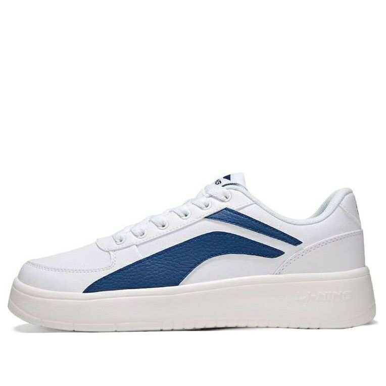 リーニン 心地よい 白いこと 白いこと 青み 青色 \u0027WHITE BLUE\u0027 スニーカー メンズ LI-NING CASUAL SNEAKERS LOW AGCP335-6 / WHITE BLUE