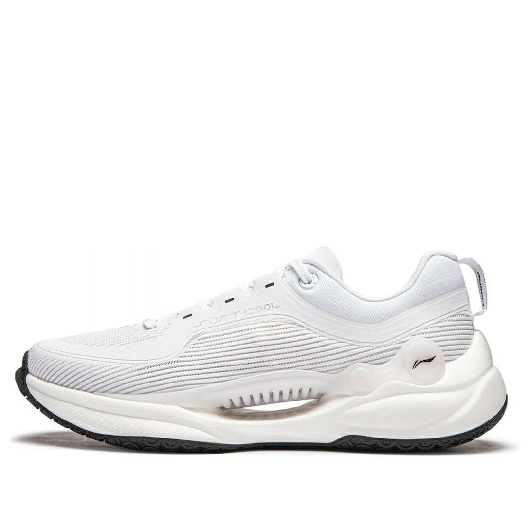 リーニン 冷やりとした 白いこと 白いこと \u0027TRIPLE WHITE\u0027 スニーカー メンズ LI-NING SOFT COOL AGLU025-2 / WHITE