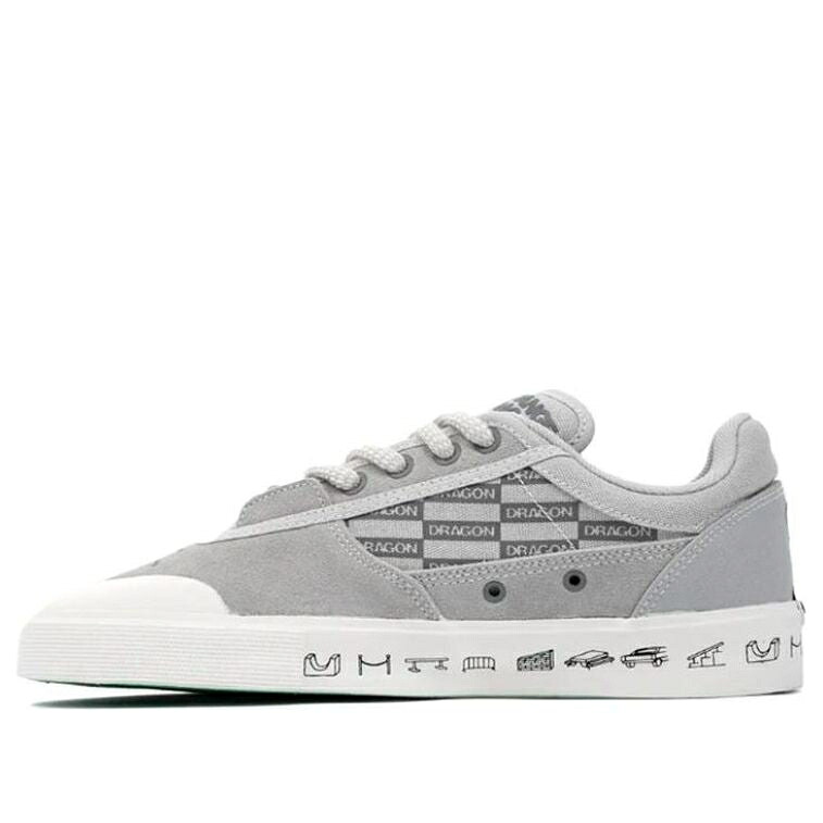 リーニン ウェーブ ウェイブ 白色 ホワイト スペシャル 灰色 グレー 'GREY BOX' スニーカー メンズ LI-NING WAVE LOW 50/50 WHITE SPECIAL AECS045-4 / GREY WHITE