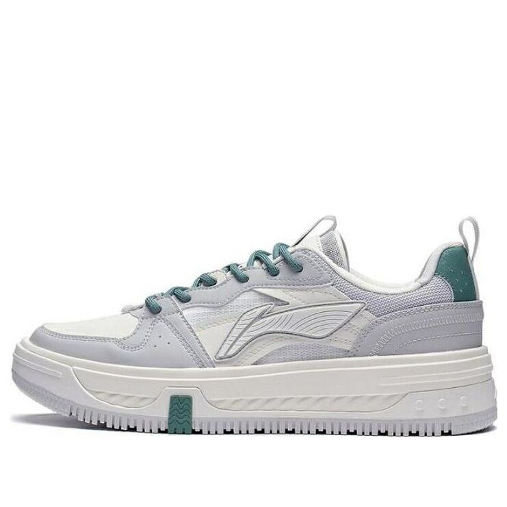 リーニン 灰色 グレー ベージュ 緑 グリーン 'SMOKE BEIGE' スニーカー メンズ LI-NING XINGCHUAN V2 GREY AGCT143-2 / SMOKE GREY BEIGE GREEN|スニケス
