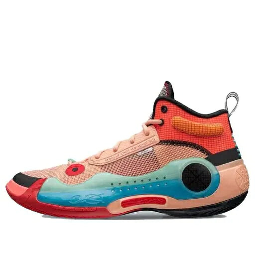 リーニン ウェイド 橙 オレンジ色 青碧 青碧 \u0027ART\u0027 スニーカー メンズ LI-NING WAY OF WADE 10 ABAS115-8 / ORANGE BLUE ICE BLUE