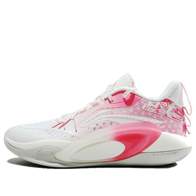 リーニン ブラスト ミッド 白色 ホワイト ピンク WHITE PINK スニーカー メンズ LI-NING BLAST SE MID ABPS047-2 / WHITE PINK