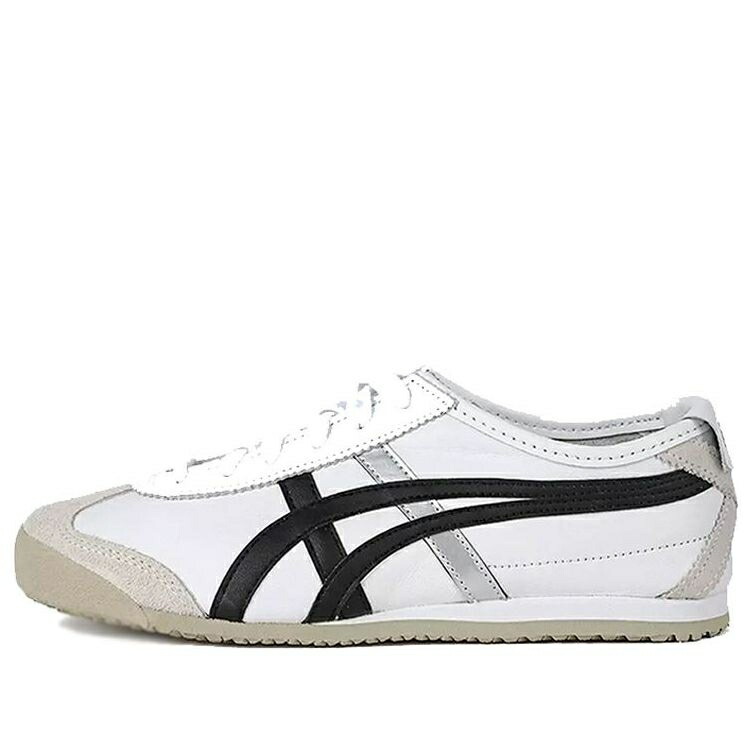 メキシコ ベージュ 黒色 ブラック 白色 ホワイト オニツカタイガー WHITE SILVER スニーカー メンズ ONITSUKA TIGER ONITSUKA TIGER MEXICO 66 BEIGE BLACK DL408-0190 / WHITE BLACK SLIVER
