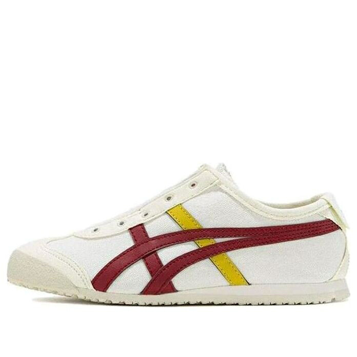 ワイン色 バーガンディー 白色 ホワイト 赤 レッド 黄色 イエロー オニツカタイガー 'WHITE YELLOW' ジュニア キッズ ONITSUKA TIGER (PS) ONITSUKA TIGER SERRANO BURGUNDY 1184A085-108 / WHITE RED YELLOW ベビー