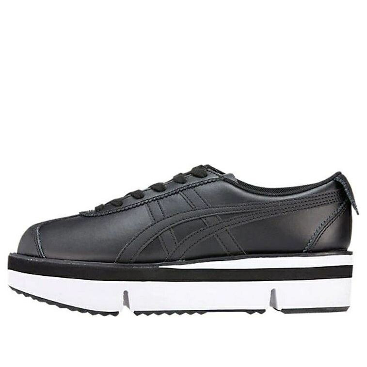 黒色 ブラック オニツカタイガー BLACK スニーカー レディース ONITSUKA TIGER (WMNS) ONITSUKA TIGER POKKURI PF 1182A088-001 / BLACK