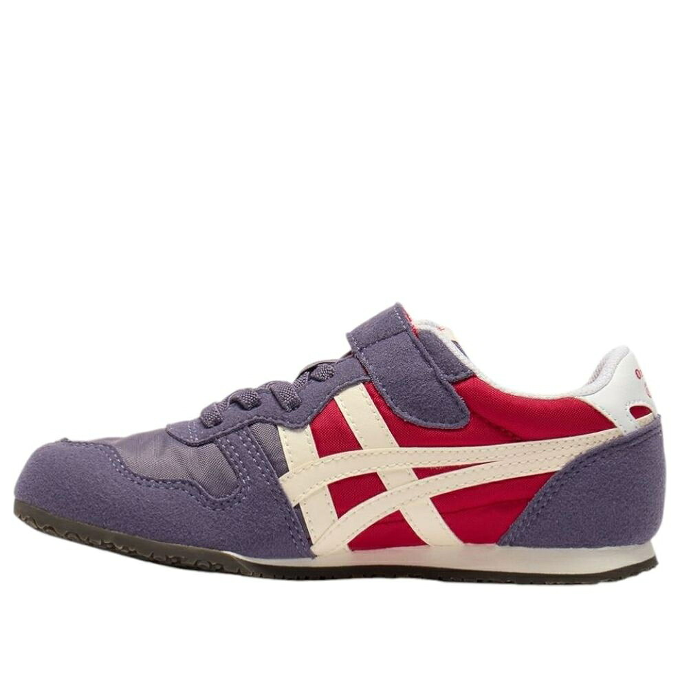 紫 パープル クリーム オニツカタイガー 'GREYISH CREAM' ジュニア キッズ ONITSUKA TIGER (PS) ONITSUKA TIGER SERRANO PURPLE 1184A086-500 / GREYISH PURPLE CREAM ベビー マタニティ スニーカー