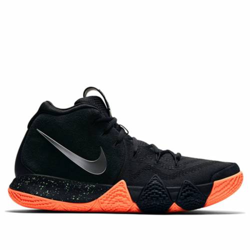 ナイキ カイリー バスケットボール 真っ黒 ニグロ しろがね色 シルバーグレー Silver Orange スニーカー メンズ Kyrie Silver Nike 4 Basketball Shoes Sneakers Black Metallic Labomgd Ch