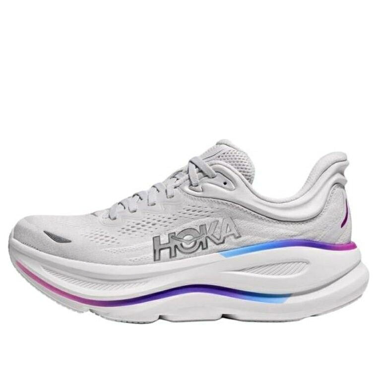 ホカオネオネ 薄墨色 薄墨色 白いこと 白いこと \u0027COSMIC WHITE\u0027 スニーカー メンズ HOKA ONE ONE HOKA ONE BONDI 9 WIDE GREY 1162014-CYWH / COSMIC GREY WHITE