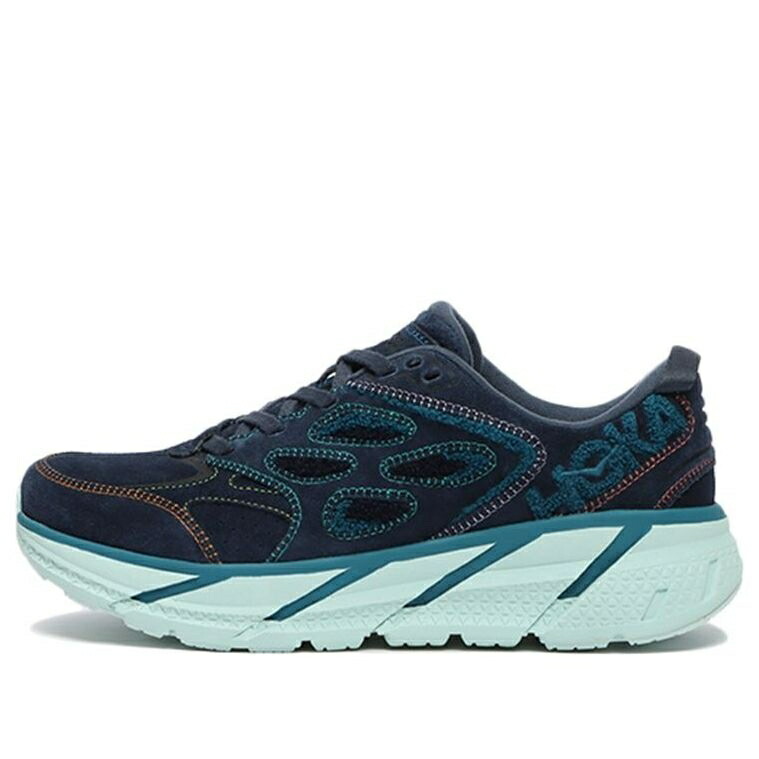 ホカオネオネ 青色 ブルー EMBROIDERY SPACE スニーカー メンズ HOKA ONE ONE HOKA ONE CLIFTON L OUTER 1126854-OSBC / OUTER SPACE BLUE CORAL