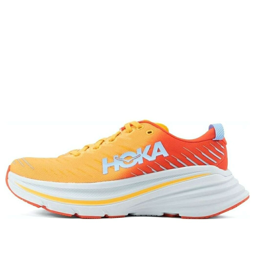 ホカオネオネ 黄味がかった 黄色 \u0027FIESTA YELLOW\u0027 スニーカー メンズ HOKA ONE ONE HOKA ONE BONDI X AMBER 1113512-FAYW / FIESTA AMBER YELLOW NEUTRAL