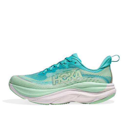 ホカオネオネ 青色 ブルー 'CIELO FLUORITE' スニーカー レディース HOKA ONE ONE (WMNS) HOKA ONE SKYFLOW BLUE MINT 1155113-CTF / CIELO BLUE MINT FLUORITE｜スニケス