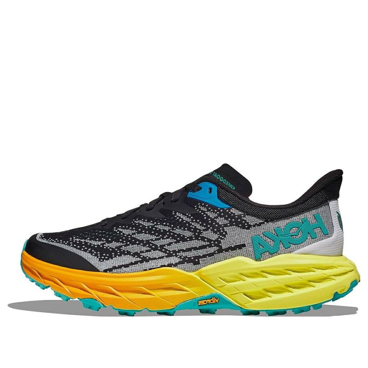 ホカオネオネ 黒色 ブラック 'BLACK PRIMROSE' スニーカー メンズ HOKA ONE ONE HOKA ONE SPEEDGOAT 5 EVENING 1123157-BEPR / BLACK EVENING PRIMROSE