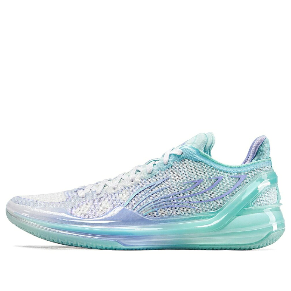 リーニン 青み 青色 紫 パープル \u0027BLUE LOTUS\u0027 スニーカー メンズ LI-NING LIREN 4 V2 ABAU037-1 / MINT BLUE PURPLE