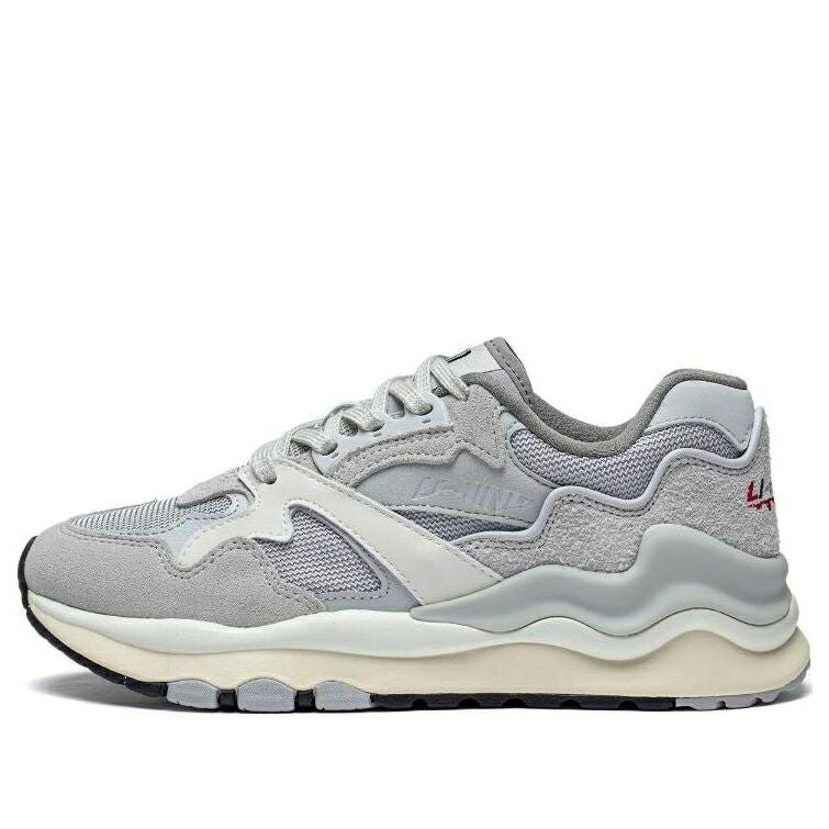リーニン 薄墨色 薄墨色 白いこと 白いこと \u0027SMILE GREY\u0027 スニーカー レディース LI-NING (WMNS) 001 SHANHAI AZGT008-1 / GREY WHITE