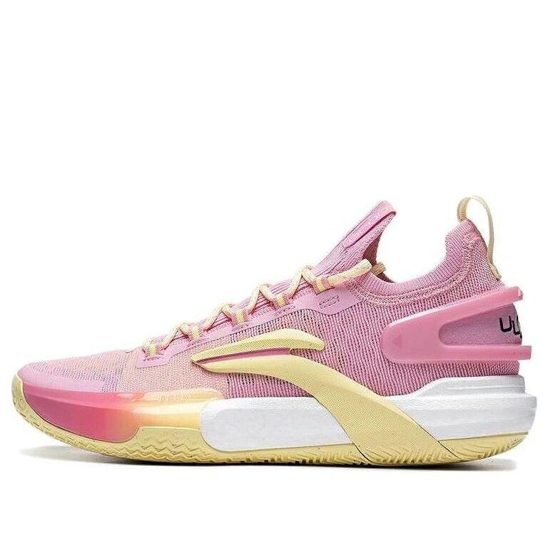 リーニン スピード ウルトラ ピンク 白色 ホワイト 黄色 イエロー 'PINK WHITE' スニーカー メンズ LI-NING SPEED 9 ULTRA LOW ABAT017-3 / PINK WHITE YELLOW|スニケス