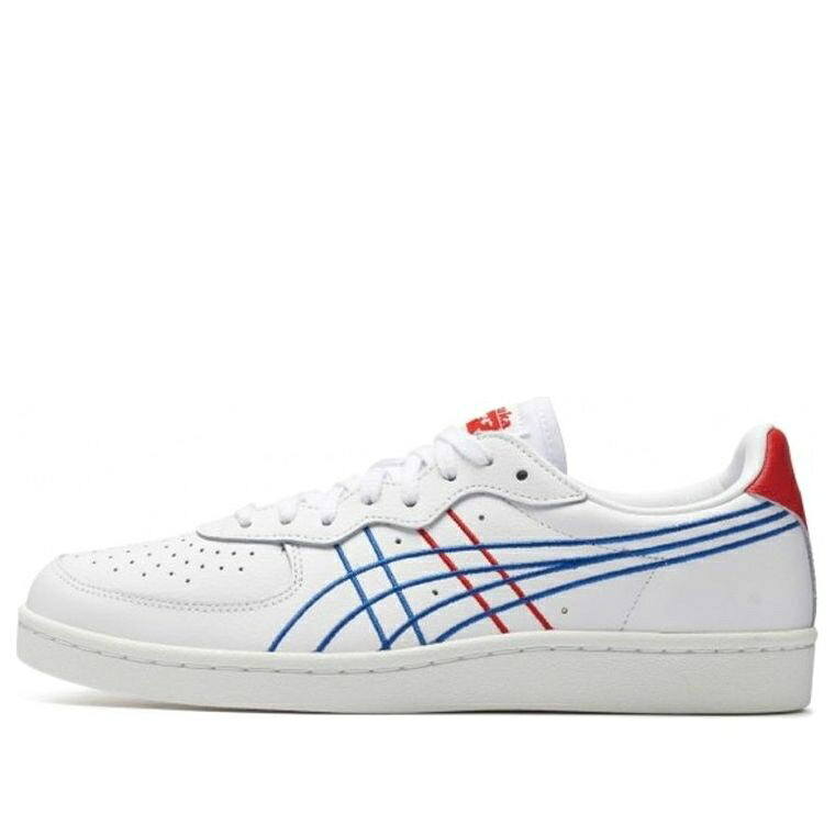 赤 レッド 白色 ホワイト 青色 ブルー オニツカタイガー 'WHITE BLUE' スニーカー メンズ ONITSUKA TIGER ONITSUKA TIGER GSM SD RED 1183A653-101 / WHITE RED BLUE｜スニケス