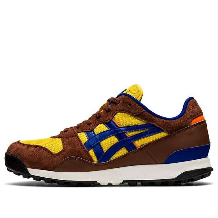 スニーカー 運動すること靴 黄味がかった 黄色 赤銅色 赤銅色 オニツカタイガー \u0027BROWN BLUE\u0027 スニーカー メンズ ONITSUKA TIGER ONITSUKA TIGER HORIZONIA SHOES CHROME YELLOW PRUSSIAN 1183A206-751 / BROWN CHROME YELLOW PRUSSIAN