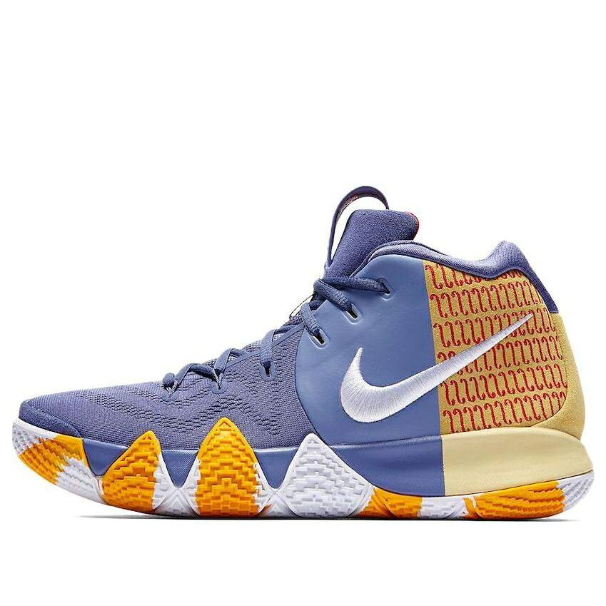 ナイキ カイリー 灰色 グレー 黄色 イエロー 'LONDON' スニーカー メンズ NIKE KYRIE 4 PE AR6189-500 / GREY YELLOW|スニケス