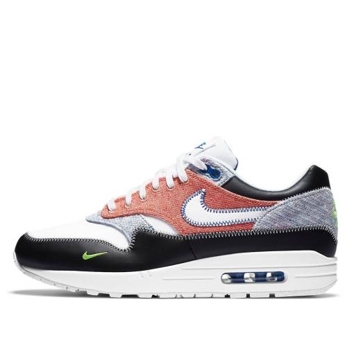 ナイキ マックス 黒色 ブラック 橙 オレンジ エアマックス RECYCLED WHITE スニーカー メンズ NIKE AIR MAX 1 CT1643-100 / BLACK ORANGE