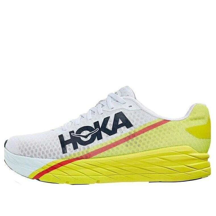 ホカオネオネ 白いこと 白いこと \u0027WHITE PRIMROSE\u0027 スニーカー メンズ HOKA ONE ONE HOKA ONE ROCKET X EVENING 1113532-WEPR / WHITE EVENING PRIMROSE