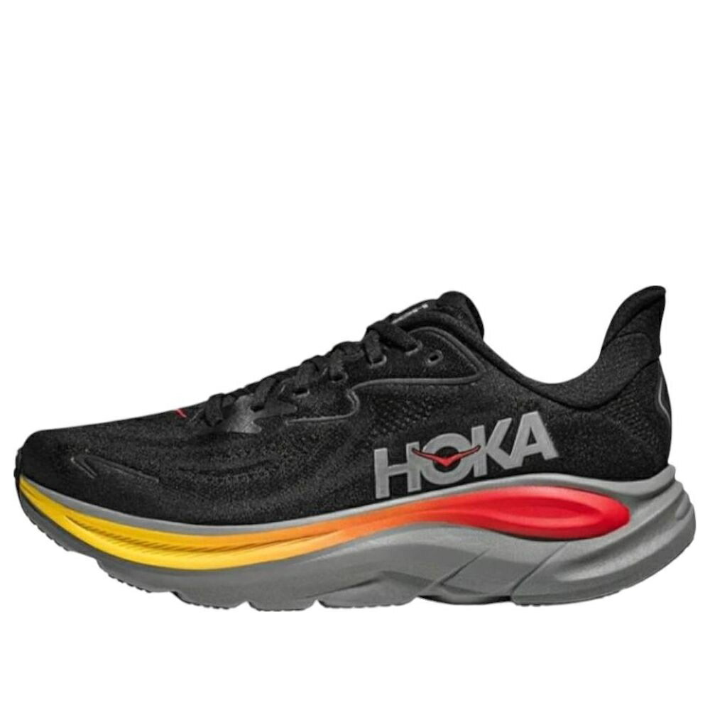 ホカオネオネ 黒色 ブラック 灰色 グレー BLACK GREY スニーカー メンズ HOKA ONE ONE HOKA ONE CLIFTON 10 GALACTIC 1162030-BKGL / BLACK GALACTIC GREY