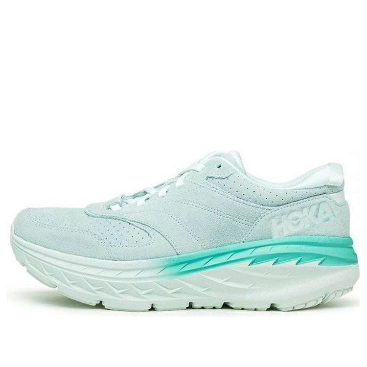 ホカオネオネ スエード スウェード 青色 ブルー BLUE GLASS スニーカー メンズ HOKA ONE ONE HOKA ONE BONDI L SUEDE 1122572-BGAT / BLUE GLASS ATLANTIS