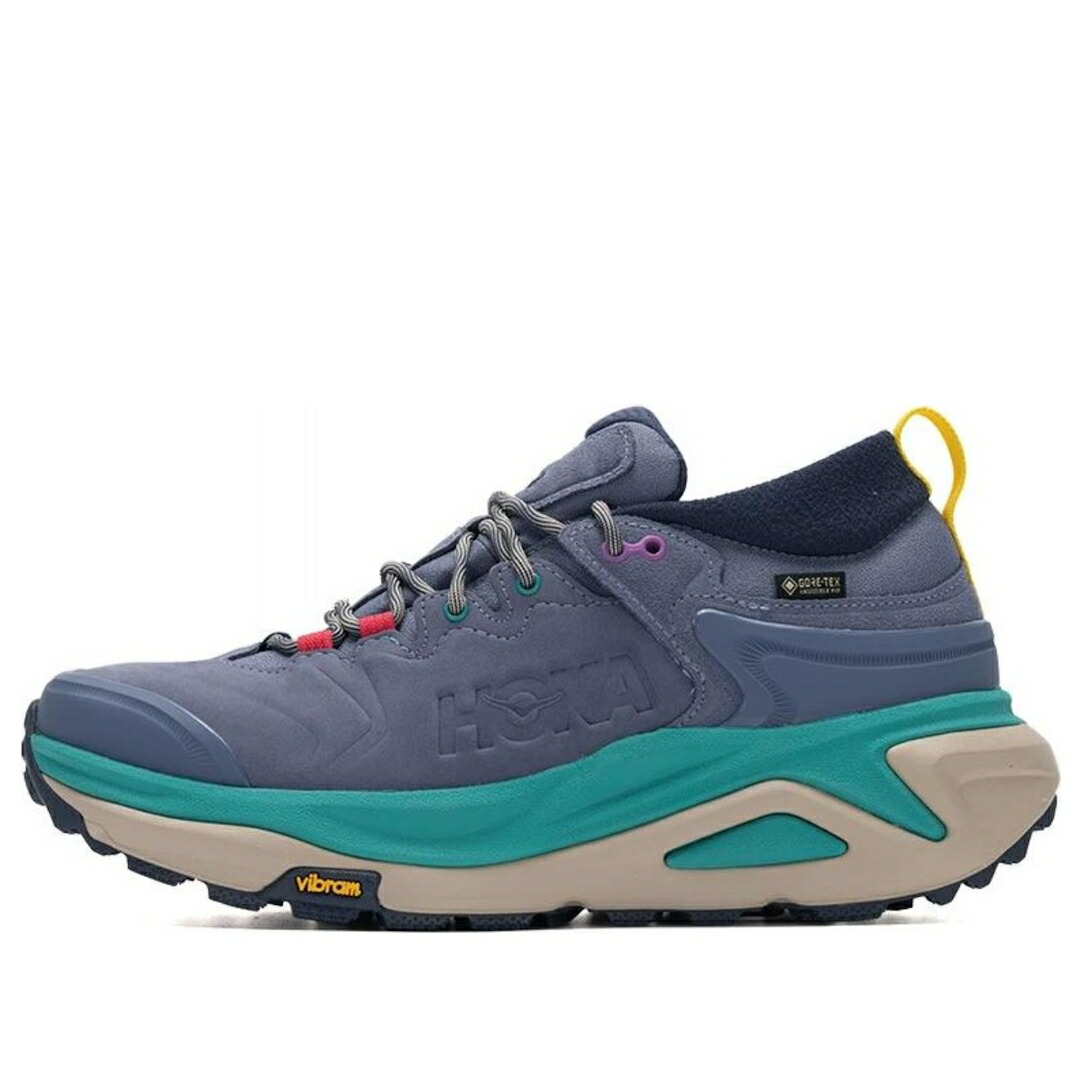 ホカオネオネ 灰色 グレー 青色 ブルー 緑 グリーン ベージュ 'GREY BLUE' スニーカー メンズ HOKA ONE ONE HOKA ONE KAHA 3 GTX 1162532-AGM / GREY BLUE GREEN BEIGE
