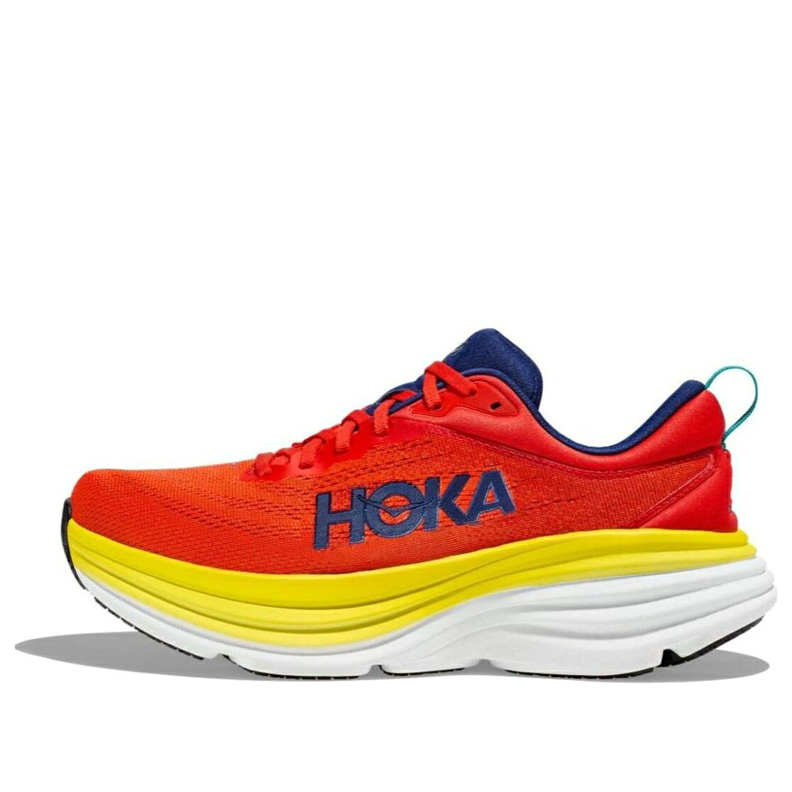 ホカオネオネ 赤 赤いこと \u0027RED FLAME\u0027 スニーカー メンズ HOKA ONE ONE HOKA ONE BONDI 8 ALERT 1123202-RAFL / RED ALERT FLAME