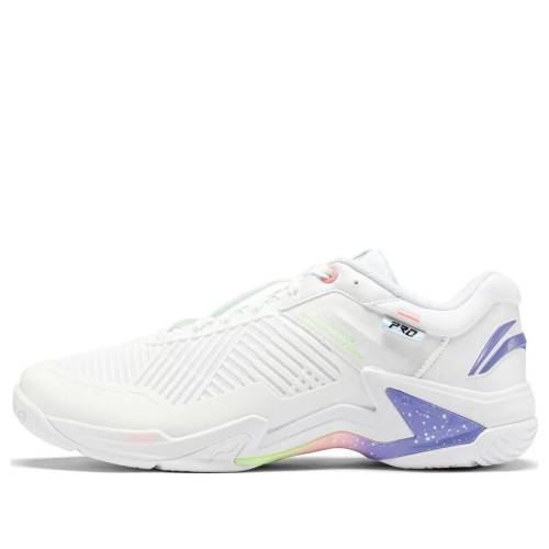 リーニン プロ 白色 ホワイト 紫 パープル WHITE PURPLE スニーカー メンズ LI-NING LEITING PRO AYAT009-1 / WHITE PURPLE
