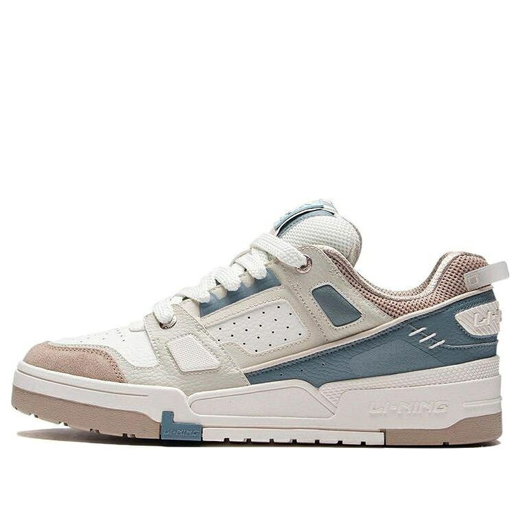 リーニン 白いこと 白いこと ベージュ 青味 青み \u0027BEIGE BLUE\u0027 スニーカー メンズ LI-NING LOW-TOP WHITE AGCR297-7 / BEIGE WHITE BLUE