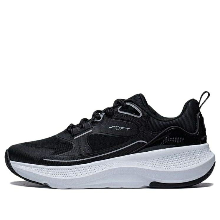 リーニン 黒いこと 黒いこと 白いこと 白いこと \u0027BLACK WHITE\u0027 スニーカー レディース LI-NING (WMNS) SOFT GO AGLT126-2 / BLACK WHITE