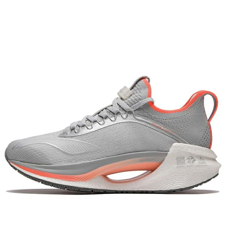 リーニン 灰色 グレー 橙 オレンジ ベージュ 'GREY ORANGE' スニーカー レディース LI-NING (WMNS) JUE YING ESSENTIAL ARRS004-13 / GREY ORANGE BEIGE