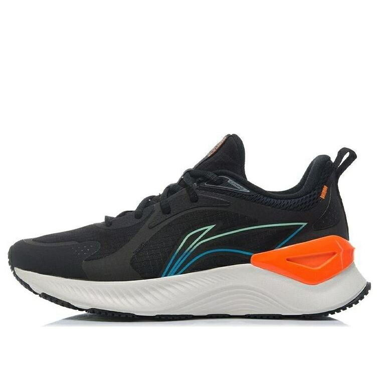 リーニン エレメント 白色 ホワイト 黒色 ブラック 橙 オレンジ BLACK ORANGE スニーカー メンズ LI-NING YUEYING ELEMENT WHITE ARHR223-4 / BLACK WHITE ORANGE