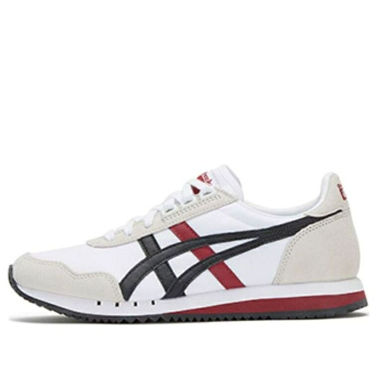 赤 赤いこと 白いこと 白いこと 黒いこと 黒いこと オニツカタイガー \u0027WHITE BLACK\u0027 スニーカー メンズ ONITSUKA TIGER ONITSUKA TIGER DUALIO RED D6K3N-100 / WHITE RED BLACK