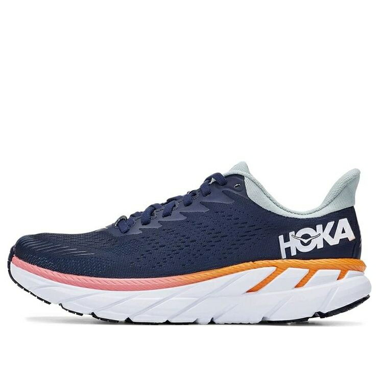 ホカオネオネ 青色 ブルー 橙 オレンジ BLUE HAZE スニーカー レディース HOKA ONE ONE (WMNS) HOKA ONE CLIFTON 7 1110509-BIBH / BLUE ORANGE