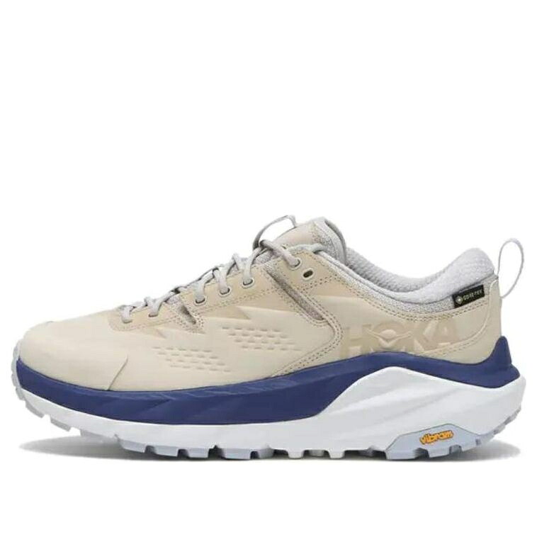 ホカオネオネ ベージュ 白いこと 白いこと 青味 青み \u0027BEIGE\u0027 スニーカー メンズ HOKA ONE ONE HOKA ONE KAHA LOW GTX 1123114-OPR / BEIGE WHITE BLUE